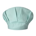 thumbnail image 1 of Riforla Unisex Solid Color Cap Kitchen Catering Oil Proof Chef Hat Bouffant Hat Womens Hats Mint Green, 1 of 2