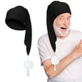 thumbnail image 1 of Riforla Unisex Solid Print Winter Outdoor Windproof with Hat Cover Knitted Hat Bomber Hats Black, 1 of 5