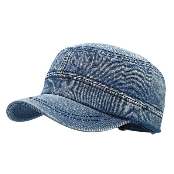 Riforla Vintage Distressed Cowboy Style Unisex Baseball Cap Retro Outdoor Fashion Hat for Men and Women Stylish Workwear Cap Mens Womens Hats Light Blue