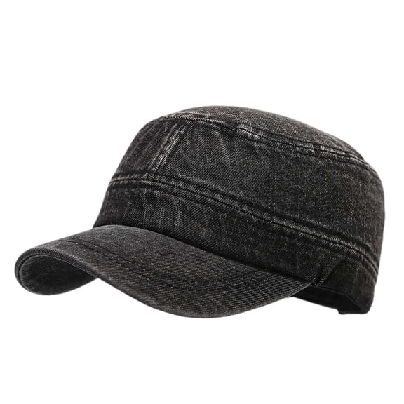 Riforla Vintage Distressed Cowboy Style Unisex Baseball Cap Retro Outdoor Fashion Hat for Men and Women Stylish Workwear Cap Mens Womens Hats Black