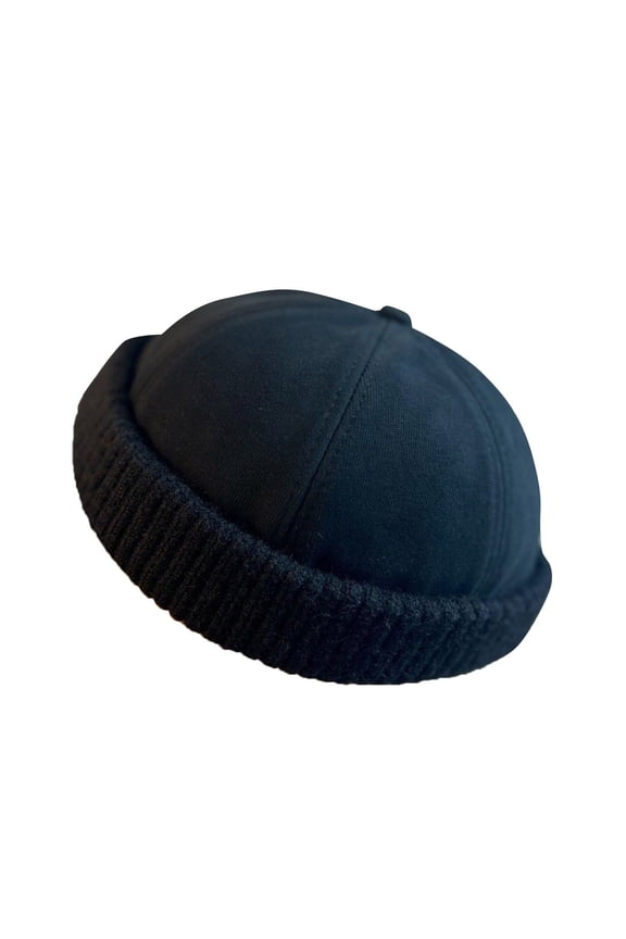 Winter Fisherman Hats Warm Knit Brimless Hat Retro Cap Adjustable Bucket Hats BK1