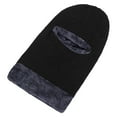 thumbnail image 1 of Riforla Winter Ski for Men and Women Winter Knitted Full Face 1 Hole Ski Bomber Hats Black, 1 of 3