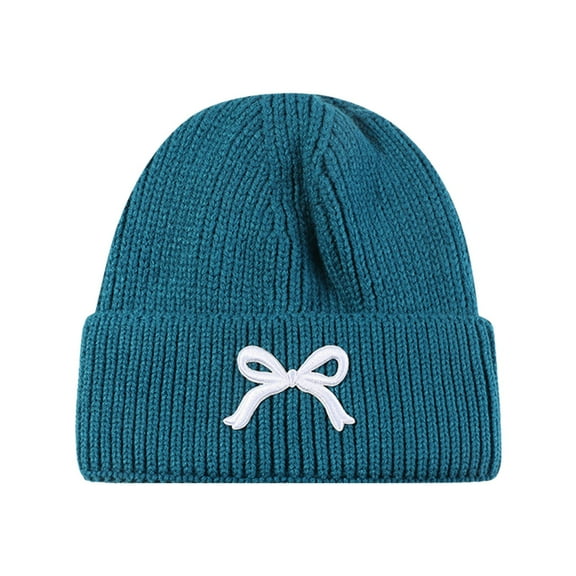 Riforla Winter Warm Daily Fashionable Elastic Casual Slouchy Hat Suitable for Man and Woman Bomber Hats Blue