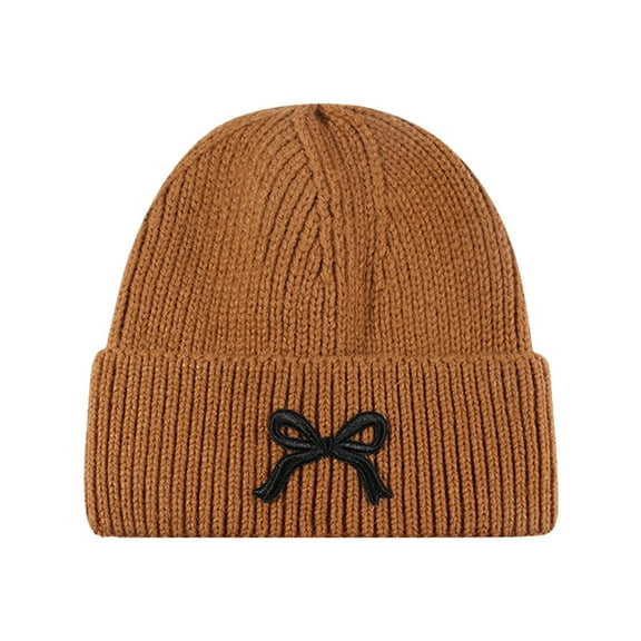 Riforla Winter Warm Daily Fashionable Elastic Casual Slouchy Hat Suitable for Man and Woman Bomber Hats Orange