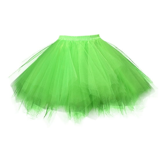 Riforla Woman Tutu Skirt Princess Puffy Irregular Color Skirt Skirt Support Rock Festival Skirt Women's Skirts Mint Green_001 XL