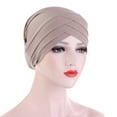 thumbnail image 1 of Riforla Women Autumn Winter Warm Solid Cross Cap Hat Beanie Wrap Scarf Cap Baseball Caps Pink, 1 of 2