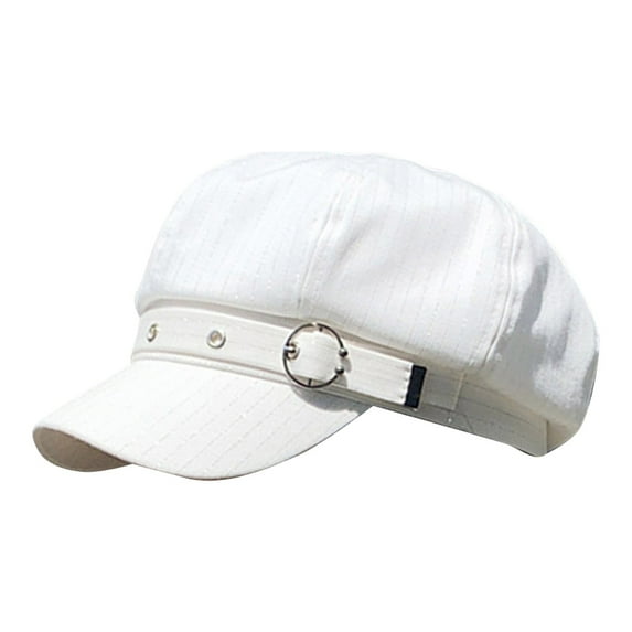 Riforla Women Beret Newsboy Hats Classic Autumn Spring Winter Cap Berets Hat for Women White