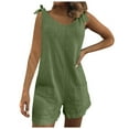 thumbnail image 1 of Riforla Women Casual Fashion Women's Solid Color Jumpsuit Pants Womens Summer Jumpsuits 2024 Green XXL, 1 of 6