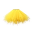 thumbnail image 1 of Riforla Carnival Tutu Dancing Skirt Women Christmas Dance Party Solid Color Mesh Tutu Skirt Holiday Ballet Skirt Women Light Yellow_001 M, 1 of 3