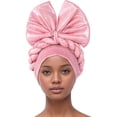 thumbnail image 1 of Riforla Women Hat Ruffle Cancer Chemo Turban Wrap Cap Scarf Shawl Hats for Woman Pink_007, 1 of 2