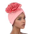 thumbnail image 1 of Riforla Women Hat Ruffle Cancer Chemo Turban Wrap Cap Scarf Shawl Hats for Woman Watermelon Red_004, 1 of 2
