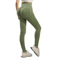 thumbnail image 1 of Riforla Women Leggings High Waist Seamless Lifting Yoga Pants with Squat Proof Fabric Pants for Women Green XL, 1 of 5
