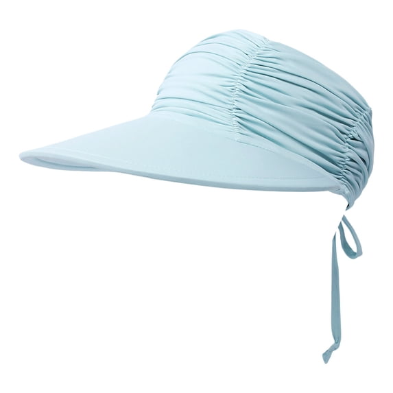 Riforla Women Men Summer Western Cowboy Hat Shapeable Straw Hat Hollowed Out Sun Hat Beach Hats for Women Blue