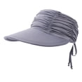 thumbnail image 1 of Riforla Women Men Summer Western Cowboy Hat Shapeable Straw Hat Hollowed Out Sun Hat Beach Hats for Women Light Gray, 1 of 6