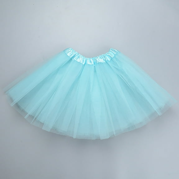 Riforla Women'S Candy Color Multicolor Skirt Support Half Body Puff Petticoat Colorful Small Short Skirt Womens Skirts Light Blue One Size