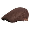 thumbnail image 1 of Riforla Women Summer Thin Retro Hollow Mesh Breathable Adjustable Sun Cap Womens Hats Coffee, 1 of 4