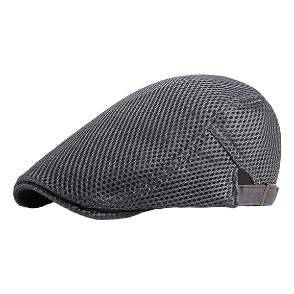 Riforla Women Summer Thin Retro Hollow Mesh Breathable Adjustable Sun Cap Womens Hats Dark Gray