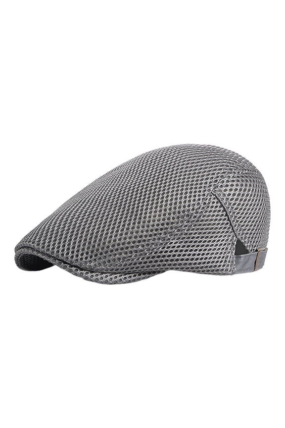 Women Summer Thin Retro Hollow Mesh Breathable Adjustable Sun Cap Casual Sun Hats for Women Light Gray