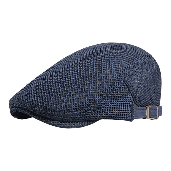 Riforla Women Summer Thin Retro Hollow Mesh Breathable Adjustable Sun Cap Womens Hats Navy