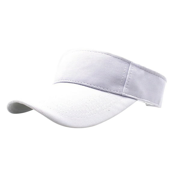 Riforla Women Sun Sports Visor Beach Adjustable Hat Cap Sun Visor Baseball Caps Summer Hats for Woman White