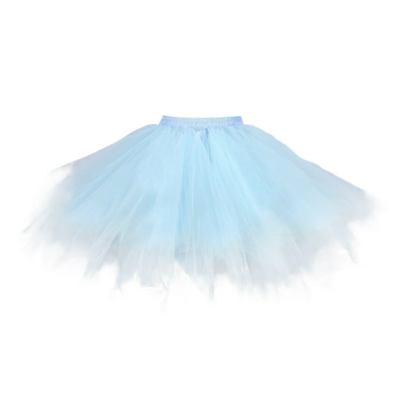 Riforla Carnival Tutu Skirts for Women Christmas Dance Party Solid Color Mesh Tutu Skirt Holiday Ballet Skirt Women's Skirts BU1_001 M