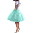 thumbnail image 1 of Riforla Women Tutu Skirt Knee Skirt Petticoat Skirts Rockabilly Tutu Skirt Skirts for Women Trendy Mint Green One Size, 1 of 3