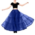 thumbnail image 1 of Ediodpoh Carnival Women's Skirts Big Swing Long Boneless Petticoat Underskirt Half Shag Mesh Layered Puffy Skirt for Dresses Long Skirts BU2 M, 1 of 4
