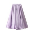 thumbnail image 1 of Riforla Women's Bright Silk Pearlescent Design Sense Umbrella Skirt Skirts for Women Trendy Purple One Size, 1 of 6