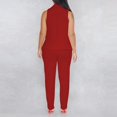 thumbnail image 1 of Riforla Women's Casual Fashion Commuting Pants Small Suit Two Piece Set 2 Piece Sets for Women Red L, 1 of 6
