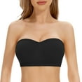 thumbnail image 1 of Riforla Women's Comfortable and Bra Wrapped Chest Strapless Non Wrapped Bra Bras for Women Black XL, 1 of 7