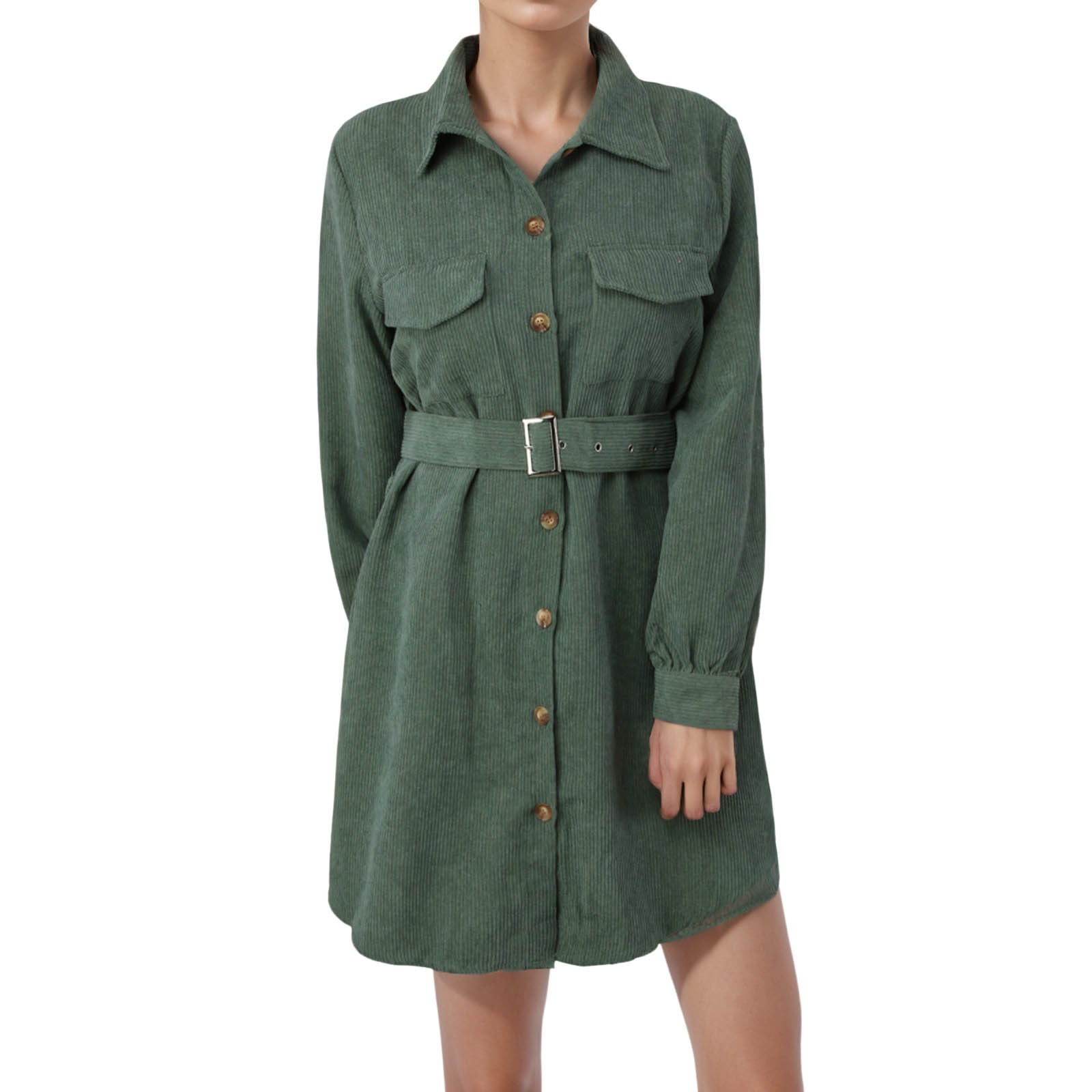 Womens Shirt Dress With Belt