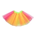 thumbnail image 1 of Ediodpoh Tutu Skirts for Women Dance Skirt Tutu Mesh Puffy Skirt with Matching Color Rainbow Corner Design Women's Skirts Yellow One Size, 1 of 2
