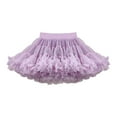 thumbnail image 1 of Riforla Women's Elastic Waist Chiffon Petticoat Puffy Tutu Tulle Skirt Princess Ballet Dance Pettiskirts Underskirt Purple One Size, 1 of 2