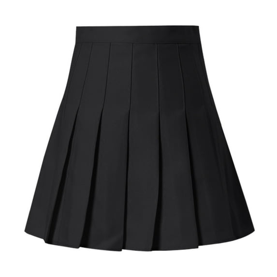 Ediodpoh Womens Skirt High Waist Pleated A Line Mini Skirt Casual Slim Tennis Skirt Mini Skirts for Women Black S