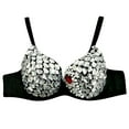 thumbnail image 1 of Riforla Women's Fashion Rhinestone Sexy New Punk Lady Goth Silver Party Studded Bra Womens Bras Black_003 XXL, 1 of 3