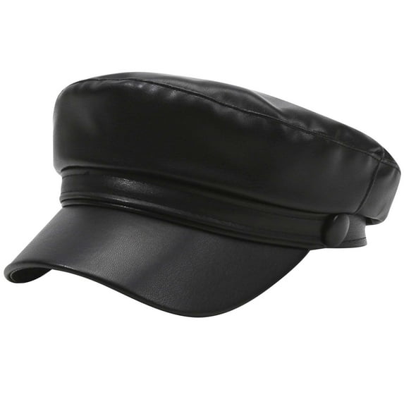 Riforla Women's Fashionable Beret Sunshade Solid Color Winter Loose Warm Hat Berets Hat for Women Black