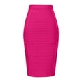 thumbnail image 1 of Riforla Women's High Waist Knee Length Stripe Bandage Pencil Skirt Skirts for Women Trendy RD3 XS, 1 of 3