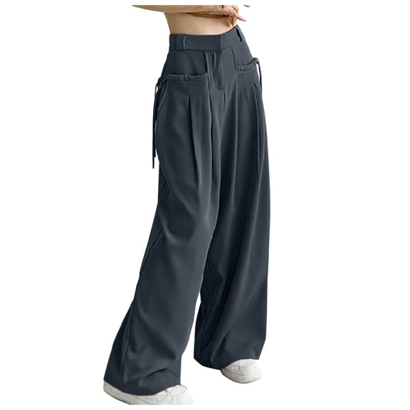 Riforla Women's Jogger Sweatpant Elastic Waist Activewear Trousers Workout Jogging Wear Summer Pants Grey L