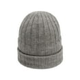 thumbnail image 1 of Riforla Women’s Knit Hat for Fall and Winter Warm Pullover Hop Style Cap Basic Winter Knit Hat Bomber Hats Light Gray, 1 of 5