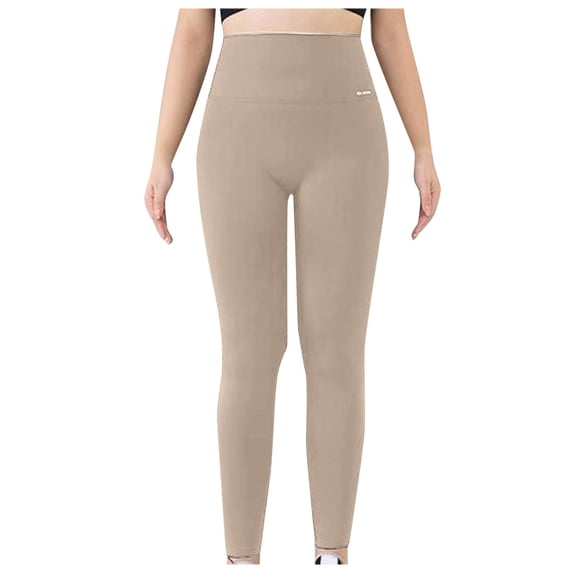 Riforla Women's Leggings Lightweight High Waist Plus Size Yoga Design Womens Pants Coffee XXXXXXL