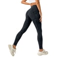 thumbnail image 1 of Riforla Women's Leggings Sand Washed Seamless Peach Lifting High Waist Fitness Running Long Pants Womens Pants Black L, 1 of 5