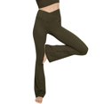 thumbnail image 1 of Riforla Women's Leggings Sports Workout Yoga Athletic Running Fitness Solid Color Womens Pants Army Green S, 1 of 6