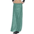 thumbnail image 1 of Riforla Women's Sequin Skirt Fashion Wrap Skirt Skirts for Women Light Green XL, 1 of 5