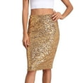 thumbnail image 1 of Ediodpoh Sparkly Skirt for Women Solid Color Sequins Fashion High Waist Casual Half Body Skirt for Daily Wear Skirts for Women GD1 XXL, 1 of 8