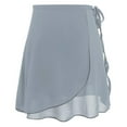 thumbnail image 1 of Ediodpoh Womens Skirts Tutu Adult Lace up Style Chiffon Short Training Dress Matching Performance Skirt Mini Skirts for Women Grey One Size, 1 of 2
