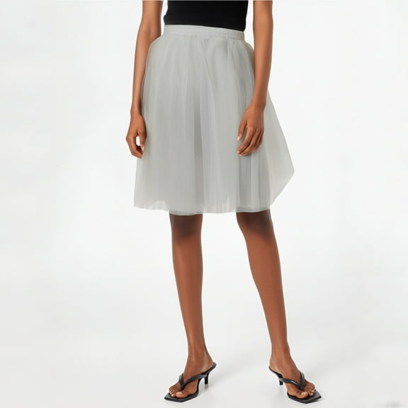 Riforla Women's Tutu Skirt Mesh Party Dress Dress Elegant Wedding Gown Half Length Skirt Womens Skirts Beige M