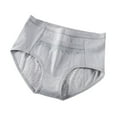 thumbnail image 1 of Riforla Women's Underwear Women's Leak Proof Soft and Breathable Underwear Womens Panties Briefs Grey M, 1 of 3