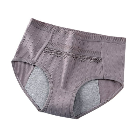 Riforla Women's Underwear Women's Leak Proof Soft and Breathable Underwear Womens Panties Briefs Light Purple XL