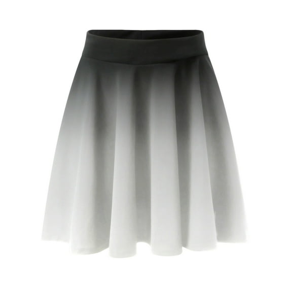 Riforla Womens Classic Daily Elegant Casual Mini Skirt Elastic Waist Skirt Women's Skirts Grey L