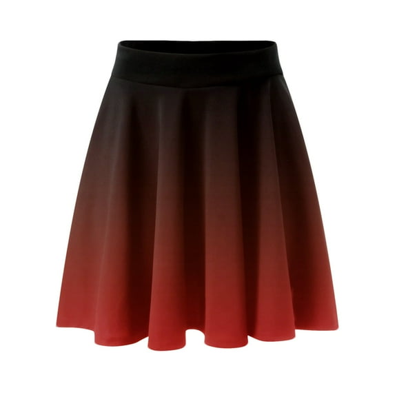 Riforla Womens Classic Daily Elegant Casual Mini Skirt Elastic Waist Skirt Women's Skirts XL